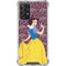 Disney Snow White Character with Floral Pattern Galaxy A72 5G Clear Case